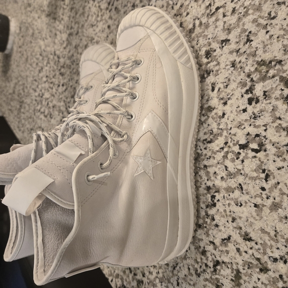 Converse White High-Top Sneakers - Picture 2 of 5